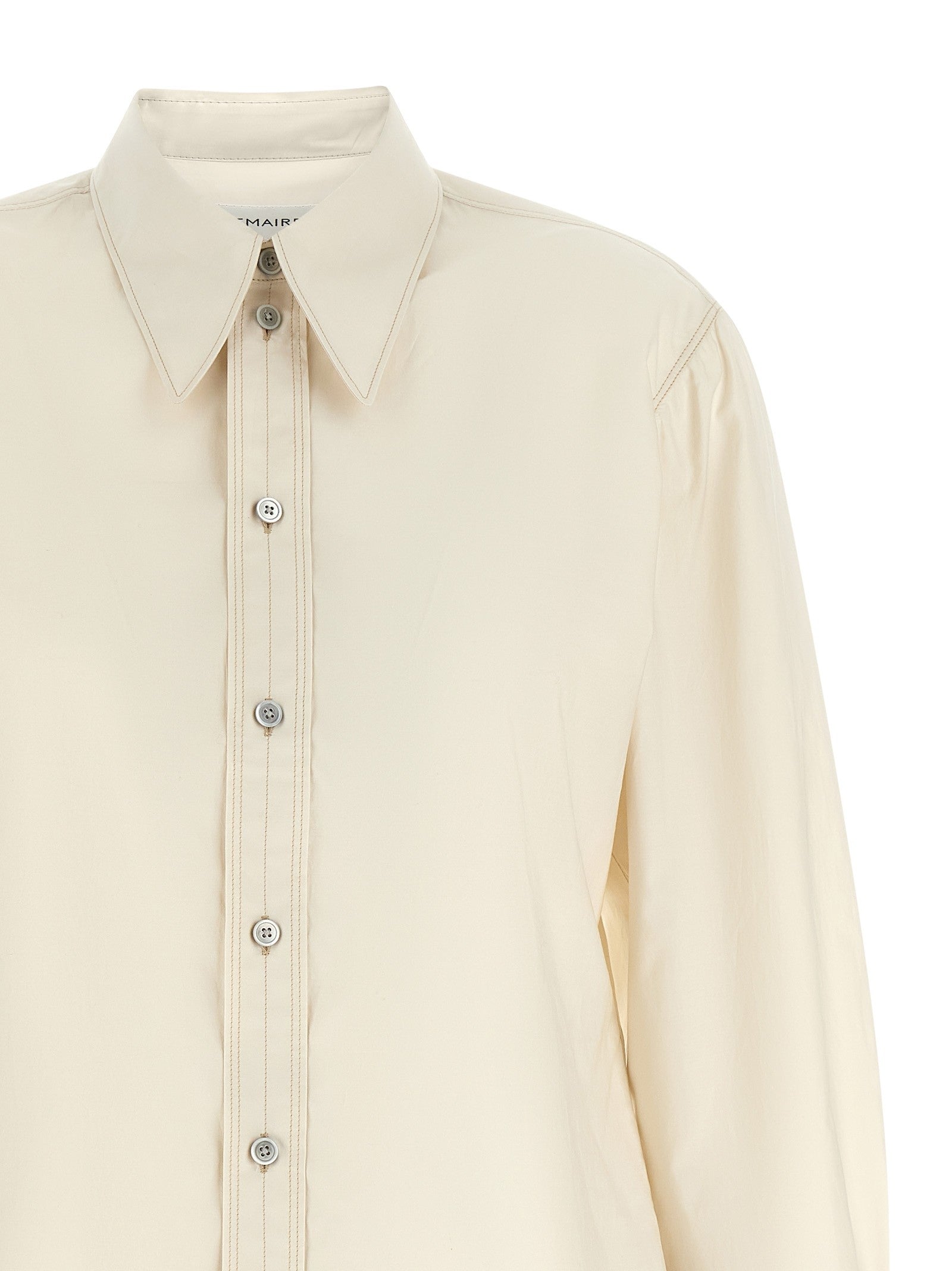 Lemaire Pointed Collar Shirt Beige