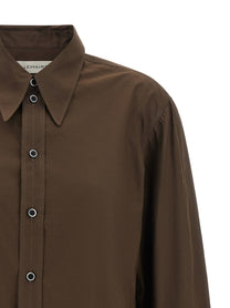 Lemaire Pointed Collar Shirt Brown