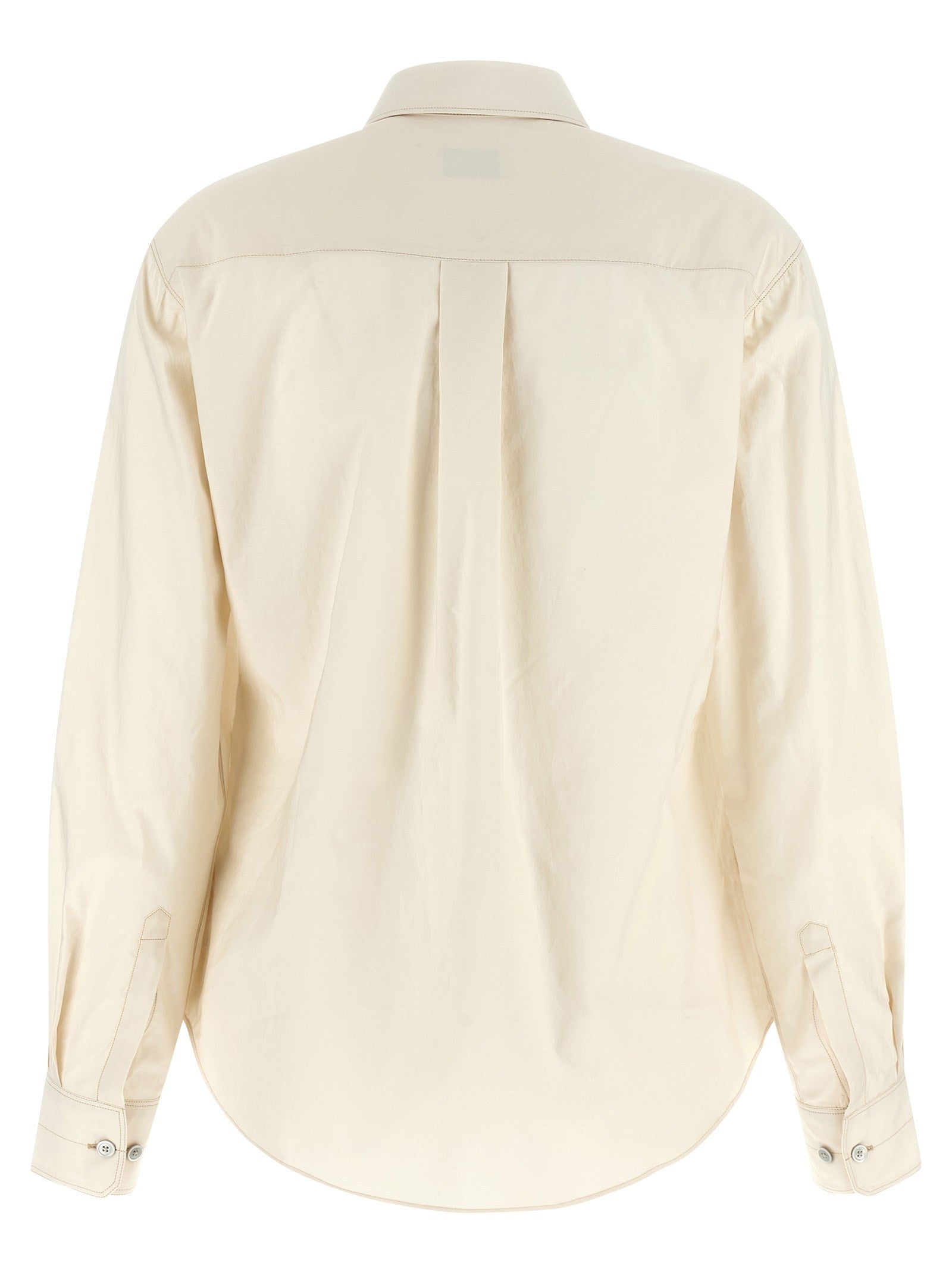Lemaire Pointed Collar Shirt Beige