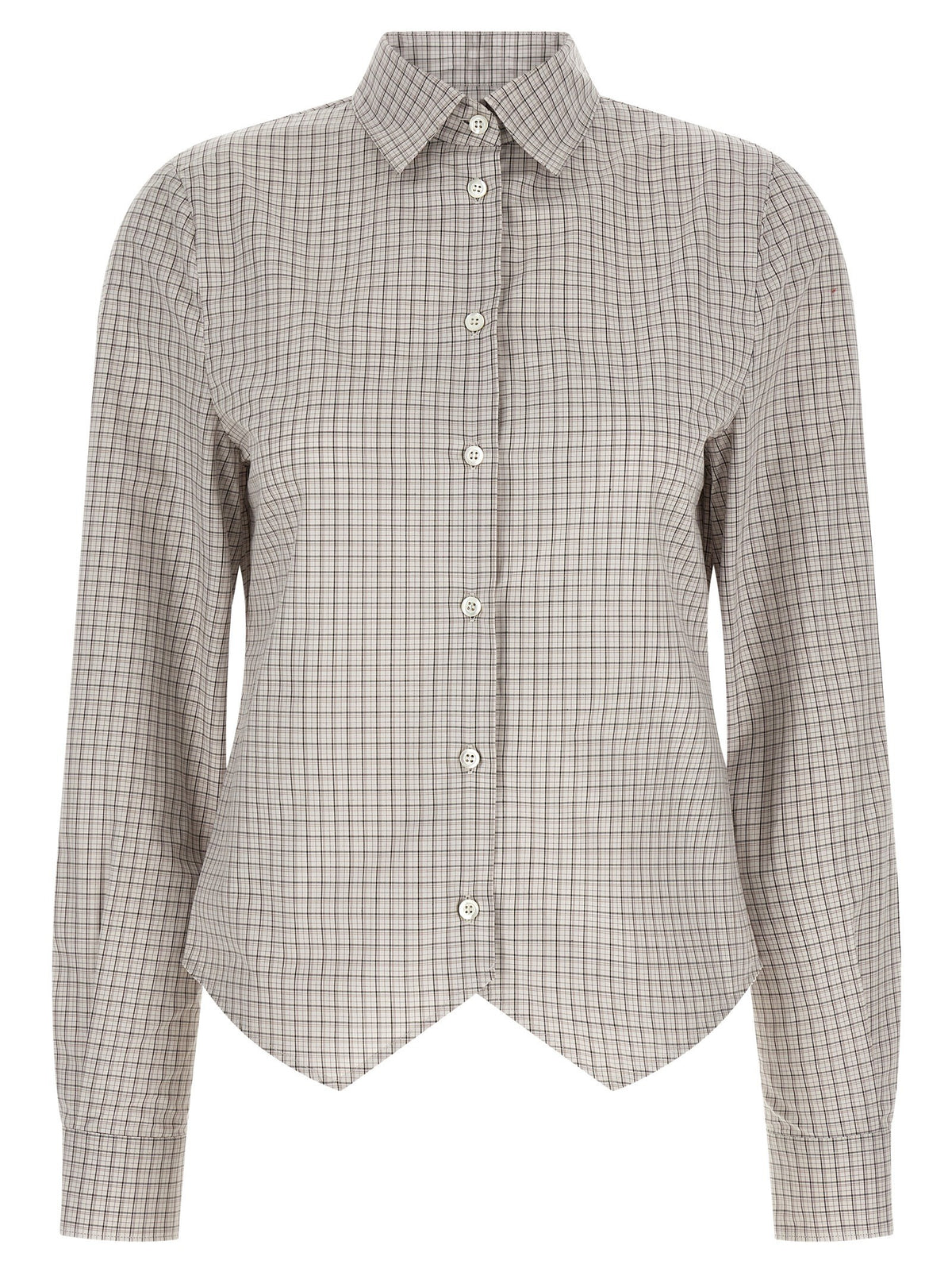 Maison Margiela Pointed Hem Shirt Beige