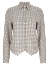 Maison Margiela Pointed Hem Shirt Beige