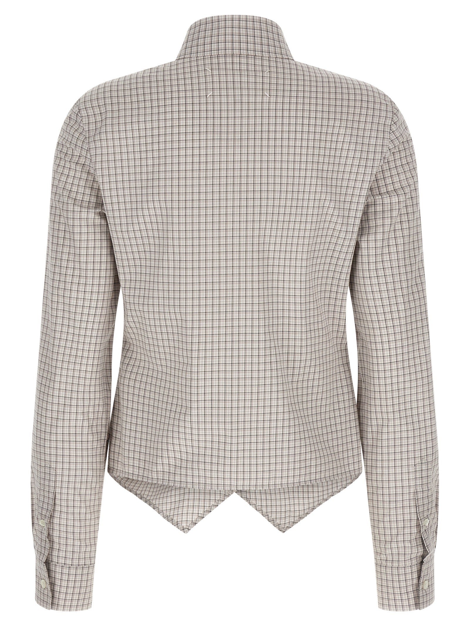 Maison Margiela Pointed Hem Shirt Beige