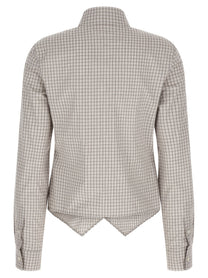 Maison Margiela Pointed Hem Shirt Beige