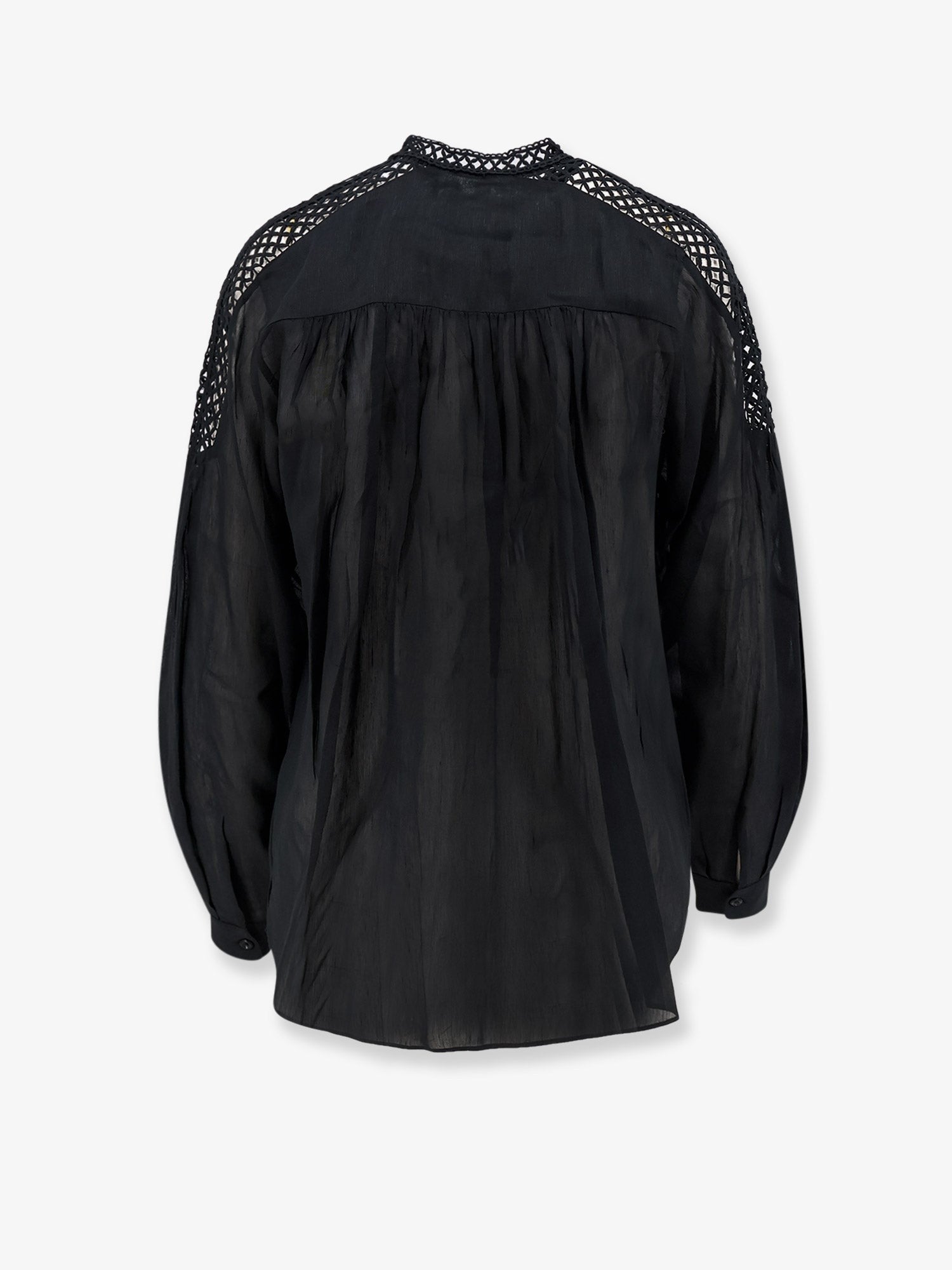 Isabel Marant Étoile Women's Polda Viscose and Linen Shirt Black