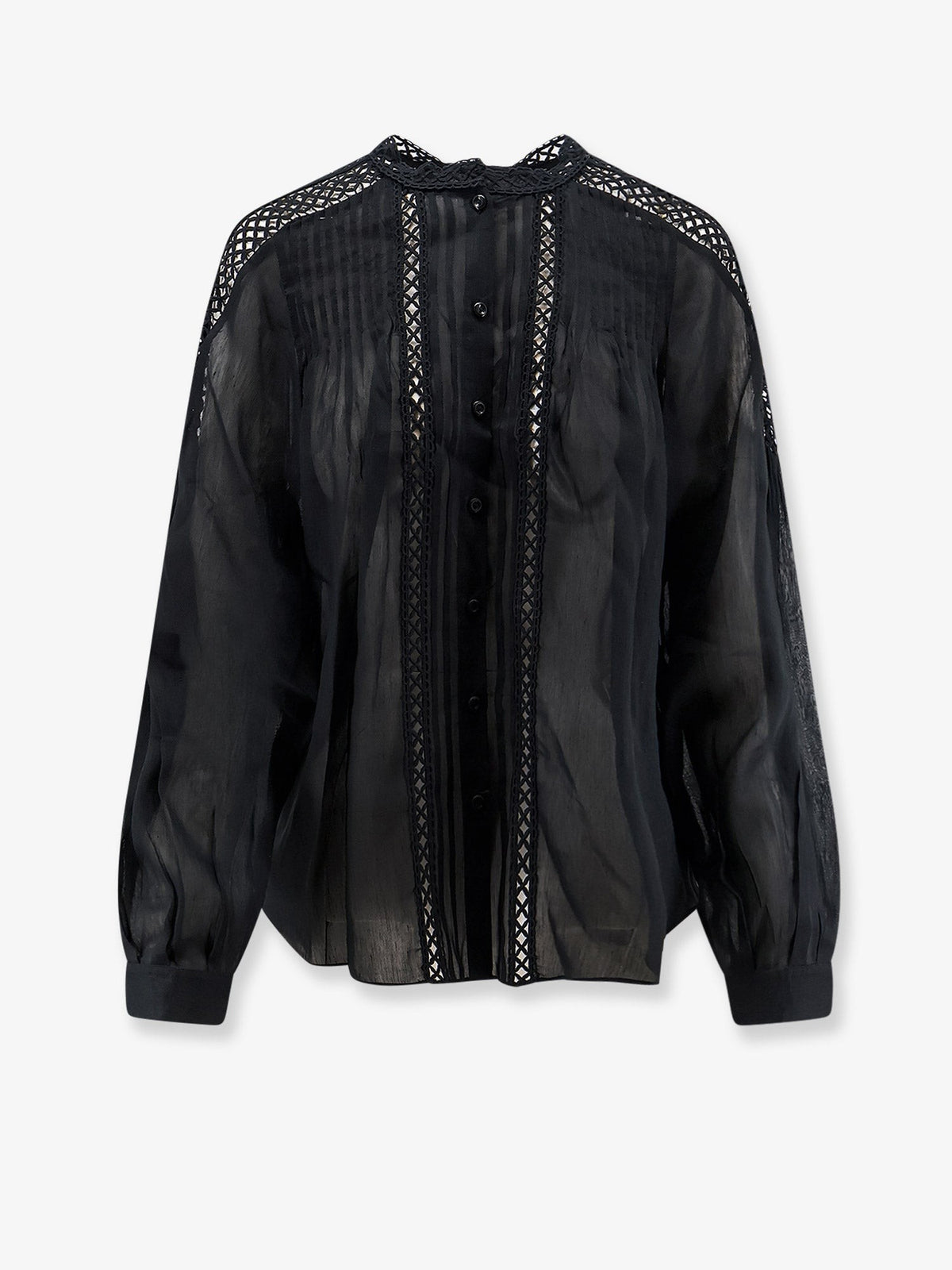 Isabel Marant Étoile Women's Polda Viscose and Linen Shirt Black