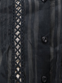 Isabel Marant Étoile Women's Polda Viscose and Linen Shirt Black