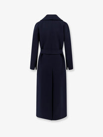 S MAX MARA Women's Poldo Virgin Wool Coat Blue