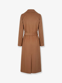 S MAX MARA Women's Poldo Virgin Wool Coat Beige