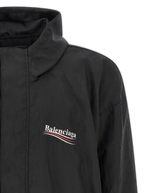 Balenciaga Political Campaign Anorak Black