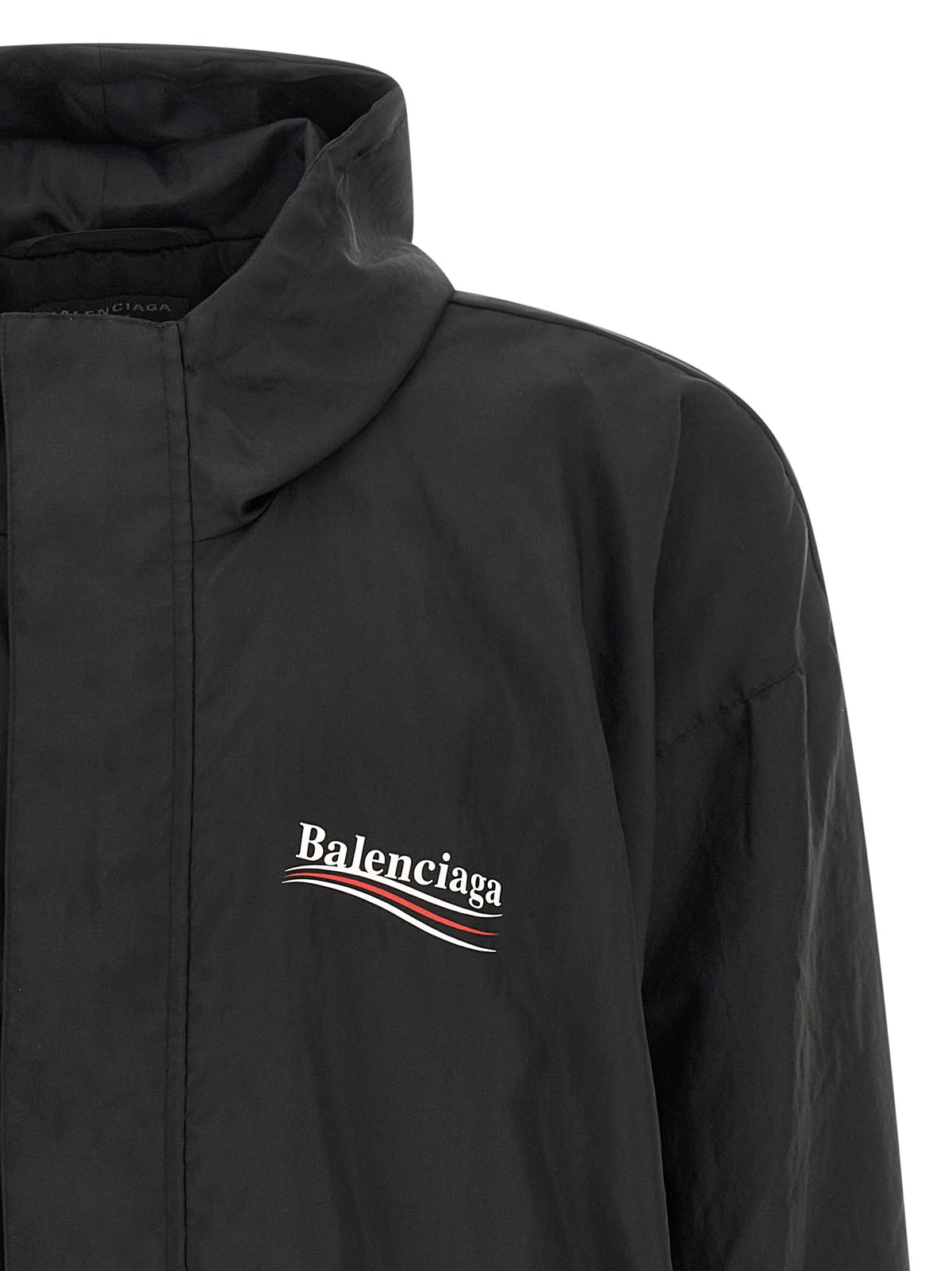 Balenciaga Political Campaign Anorak Black, view 3