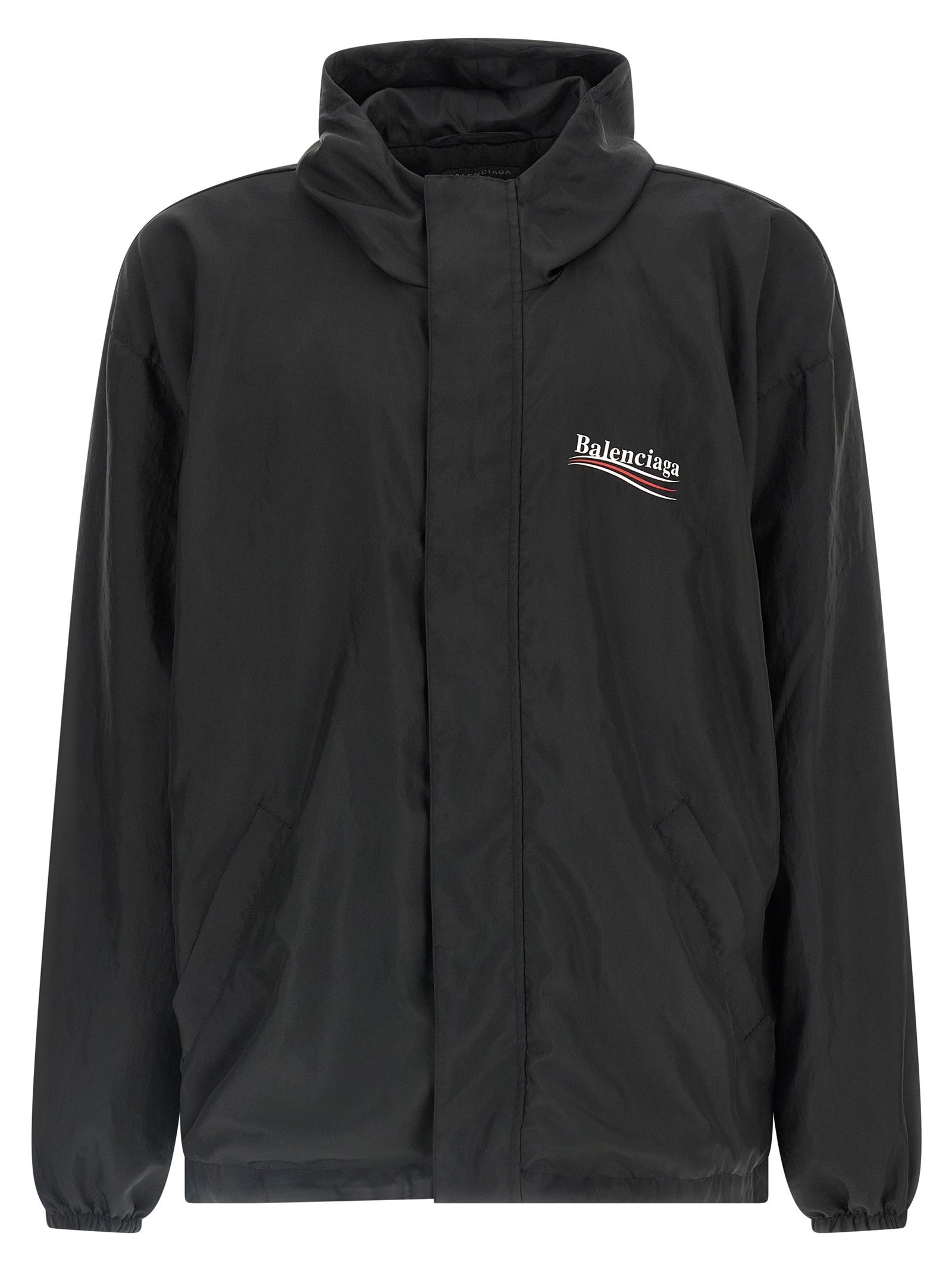 Balenciaga Political Campaign Anorak Black