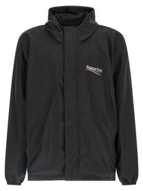 Balenciaga Political Campaign Anorak Black