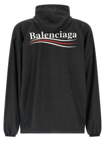 Balenciaga Political Campaign Anorak Black