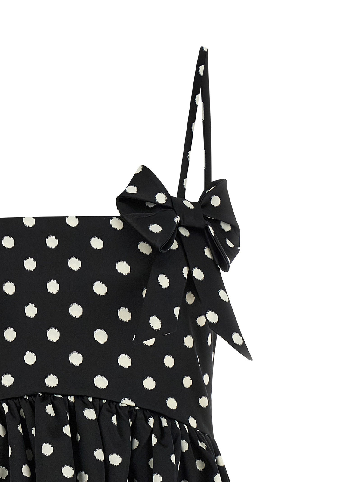 Ganni Polka Dot Dress Black, view 3