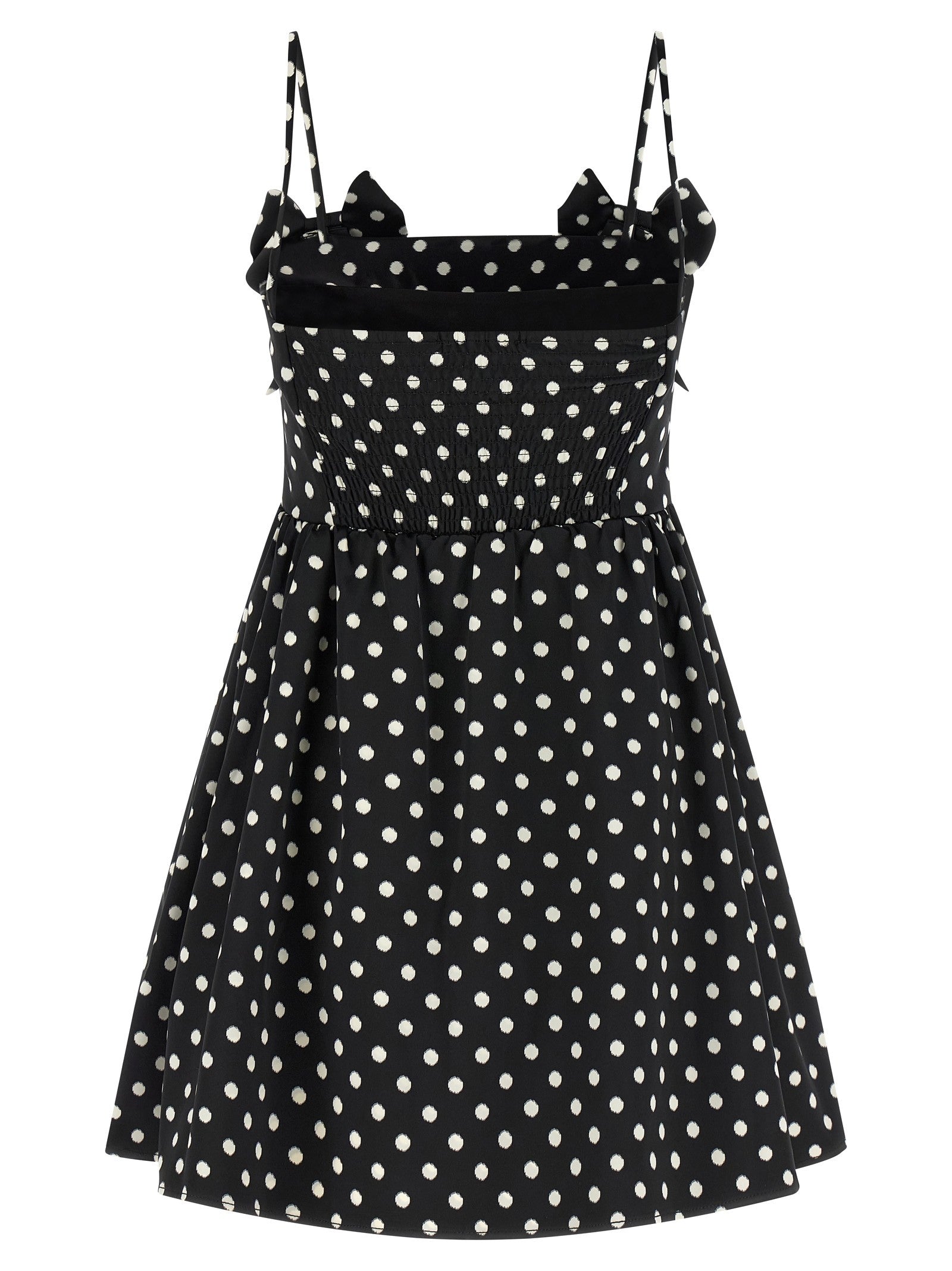 Ganni Polka Dot Dress Black