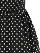Ganni Polka Dot Dress Black, view 4