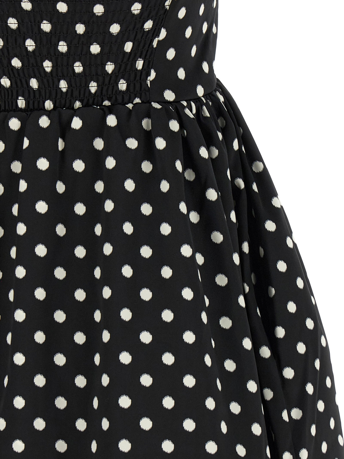 Ganni Polka Dot Dress Black, view 4