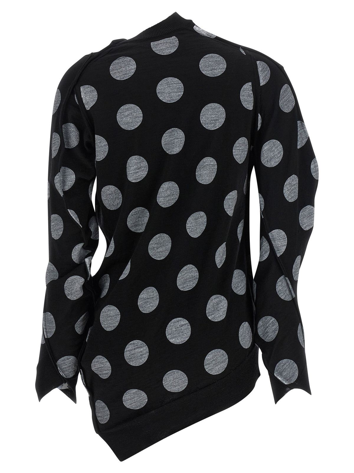 Junya Watanabe Polka Dot Maxi Cardigan White