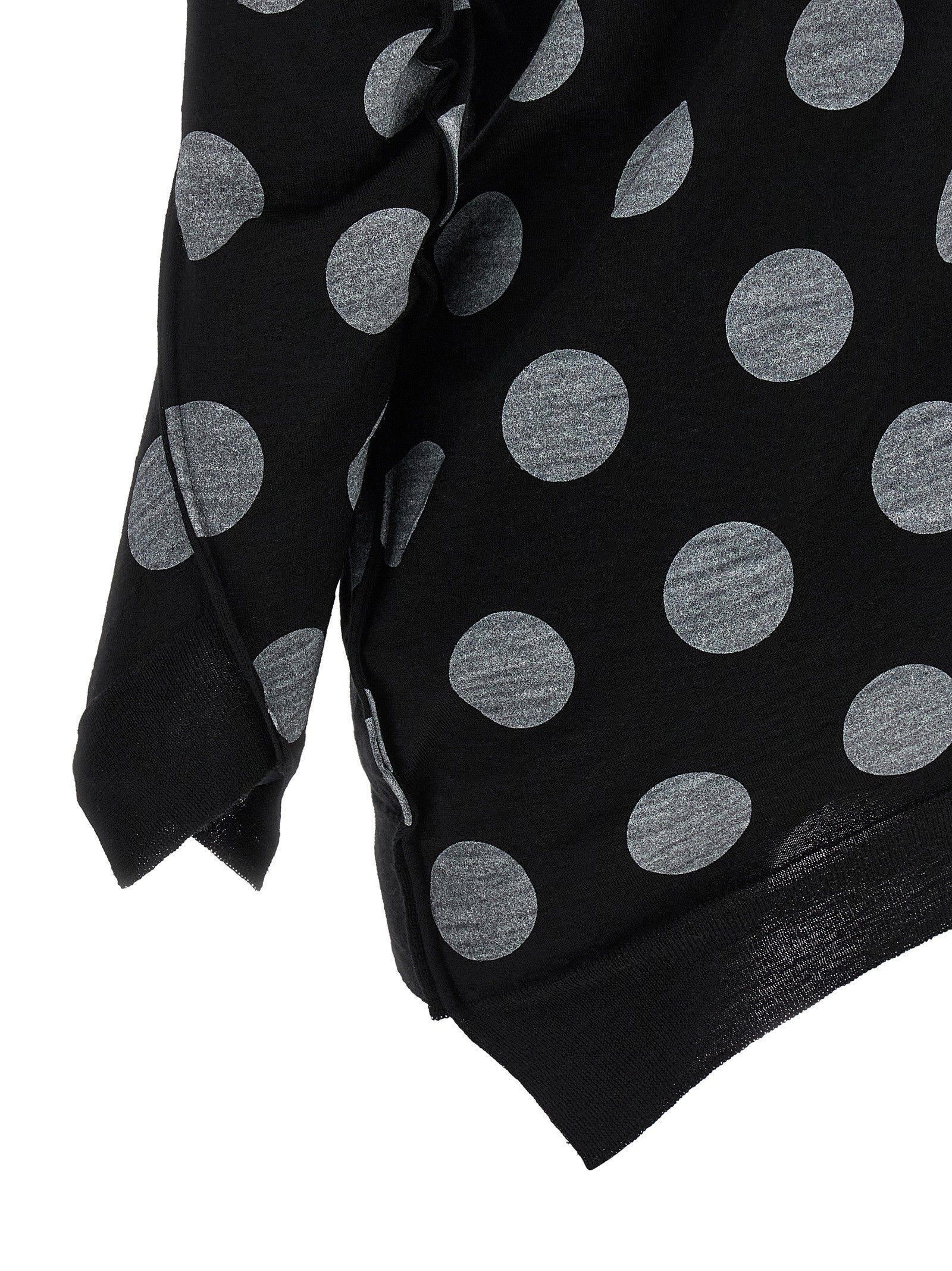 Junya Watanabe Polka Dot Maxi Cardigan White