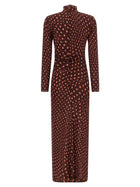 Stella McCartney Polka Dot Mesh Dress Red, view 2