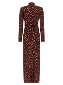 Stella McCartney Polka Dot Mesh Dress Red