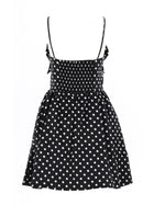 Ganni Women's Polka Dot Mini Dress Black, view 3
