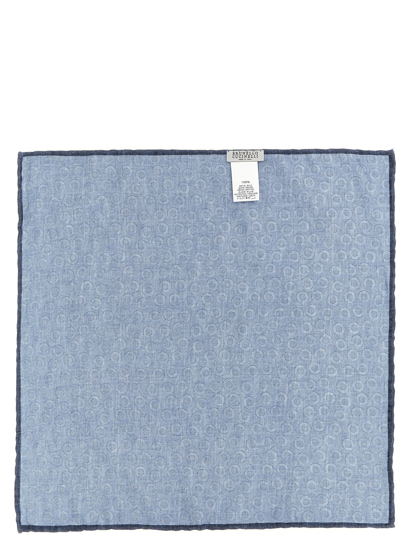 Brunello Cucinelli Polka Dot Pocket Clutch Bag Blue