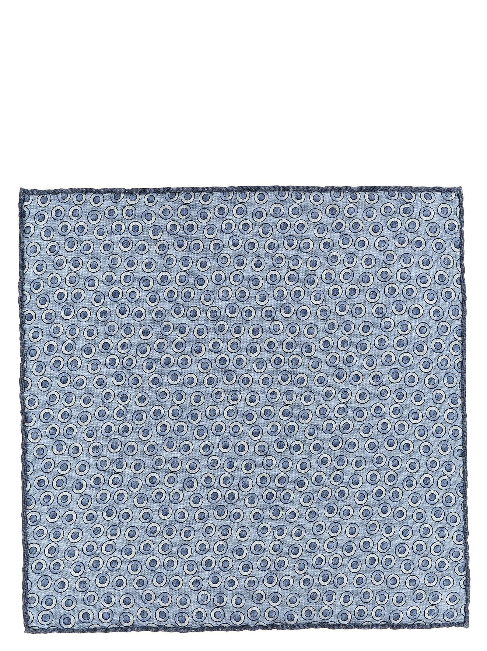 Brunello Cucinelli Polka Dot Pocket Clutch Bag Blue