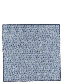 Brunello Cucinelli Polka Dot Pocket Clutch Bag Blue