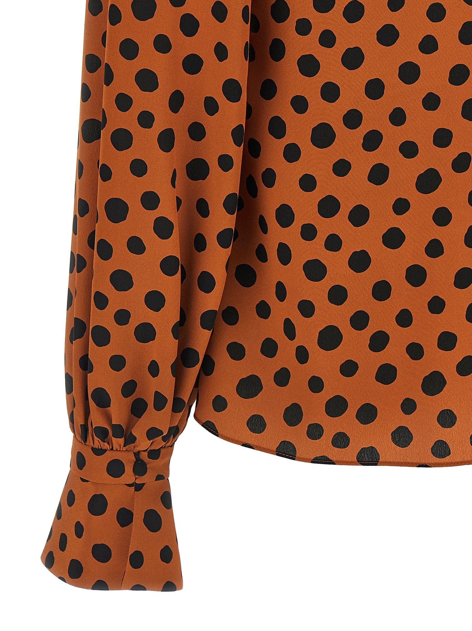 Valentino Polka Dot Print Shirt Orange