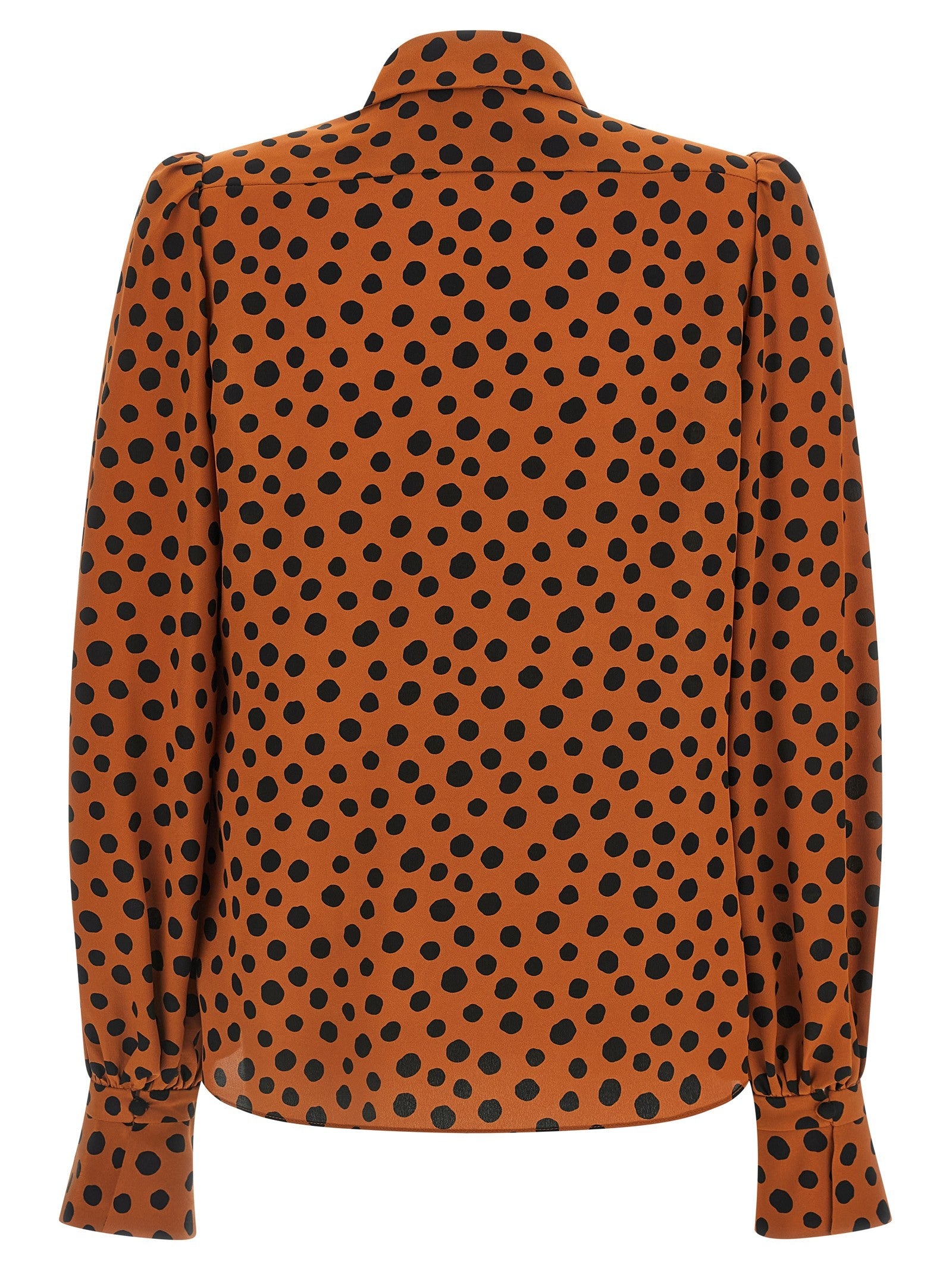 Valentino Polka Dot Print Shirt Orange