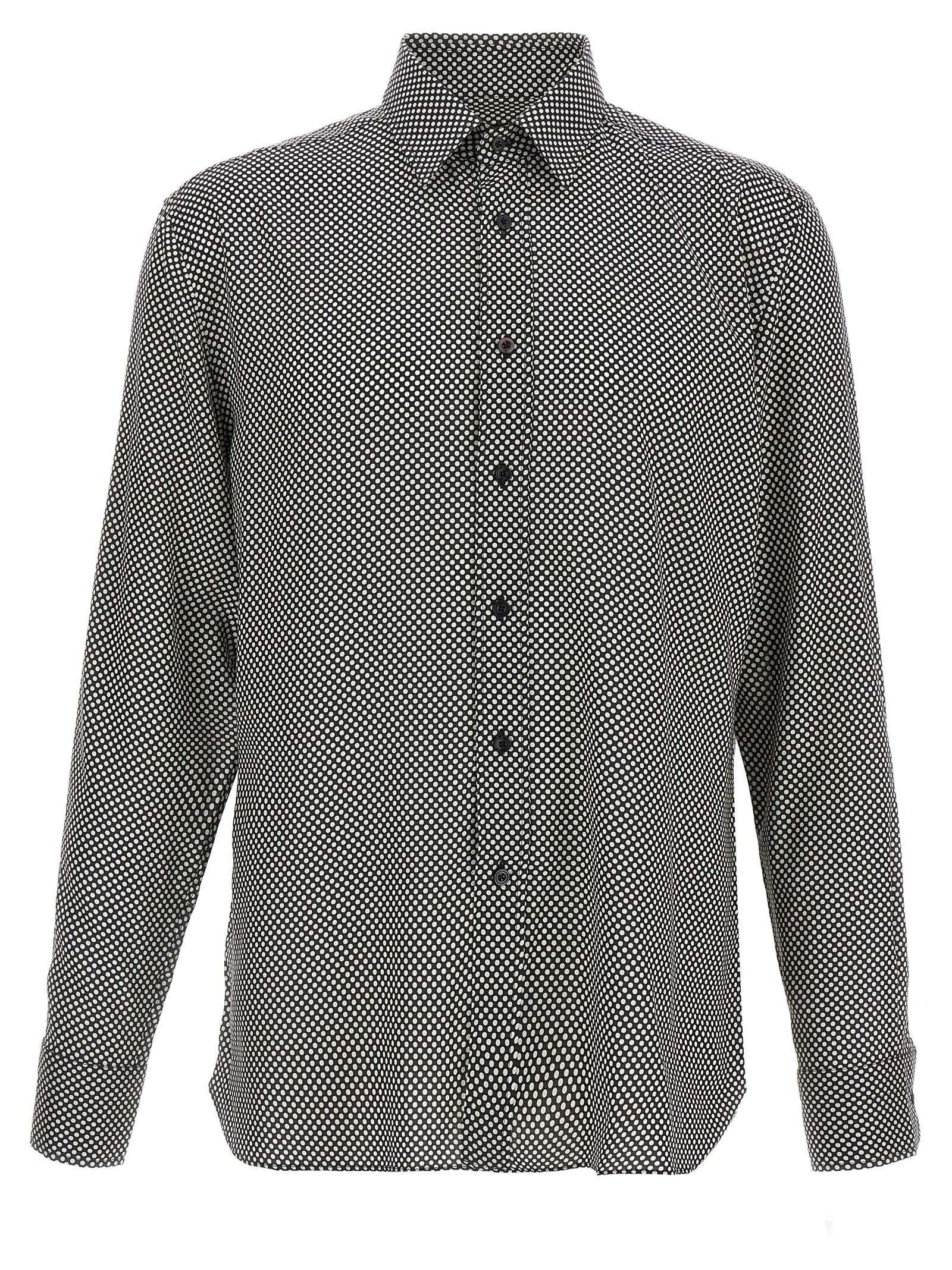 Tom Ford Polka Dot Shirt White