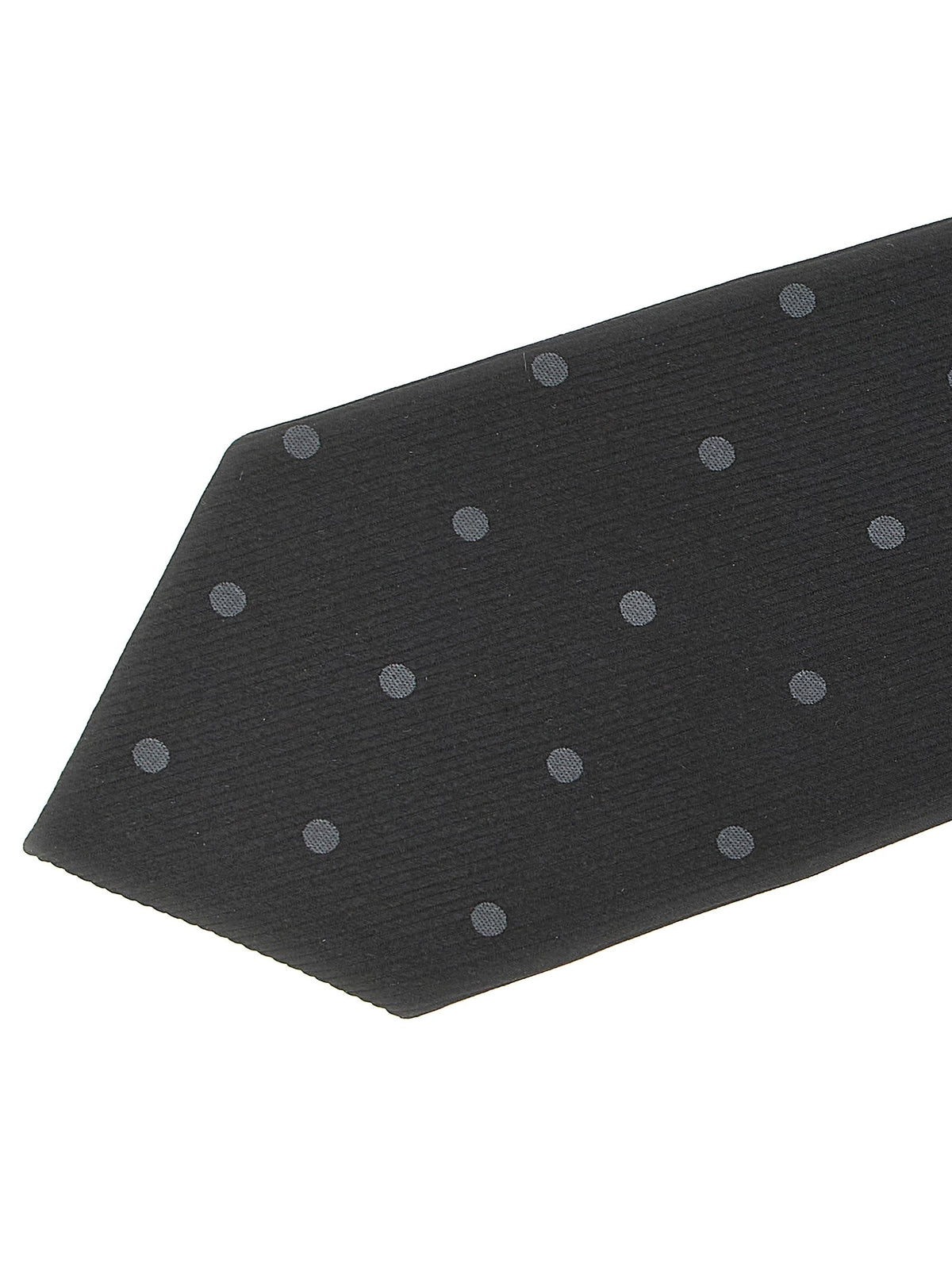 Tom Ford Polka Dot Silk Tie Black, view 3