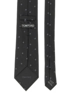 Tom Ford Polka Dot Silk Tie Black, view 2