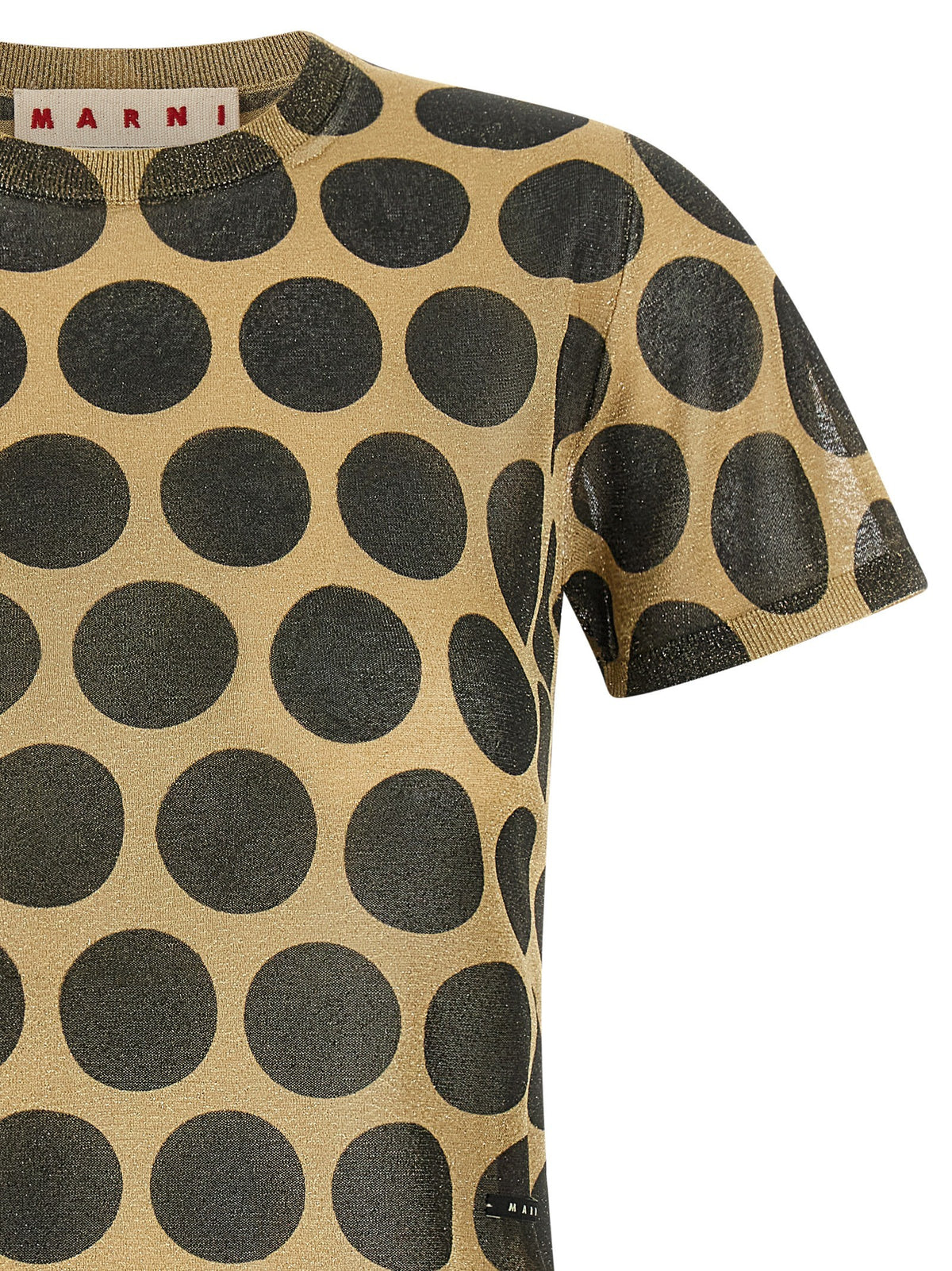 Marni Polka Dot Sweater Yellow, view 3