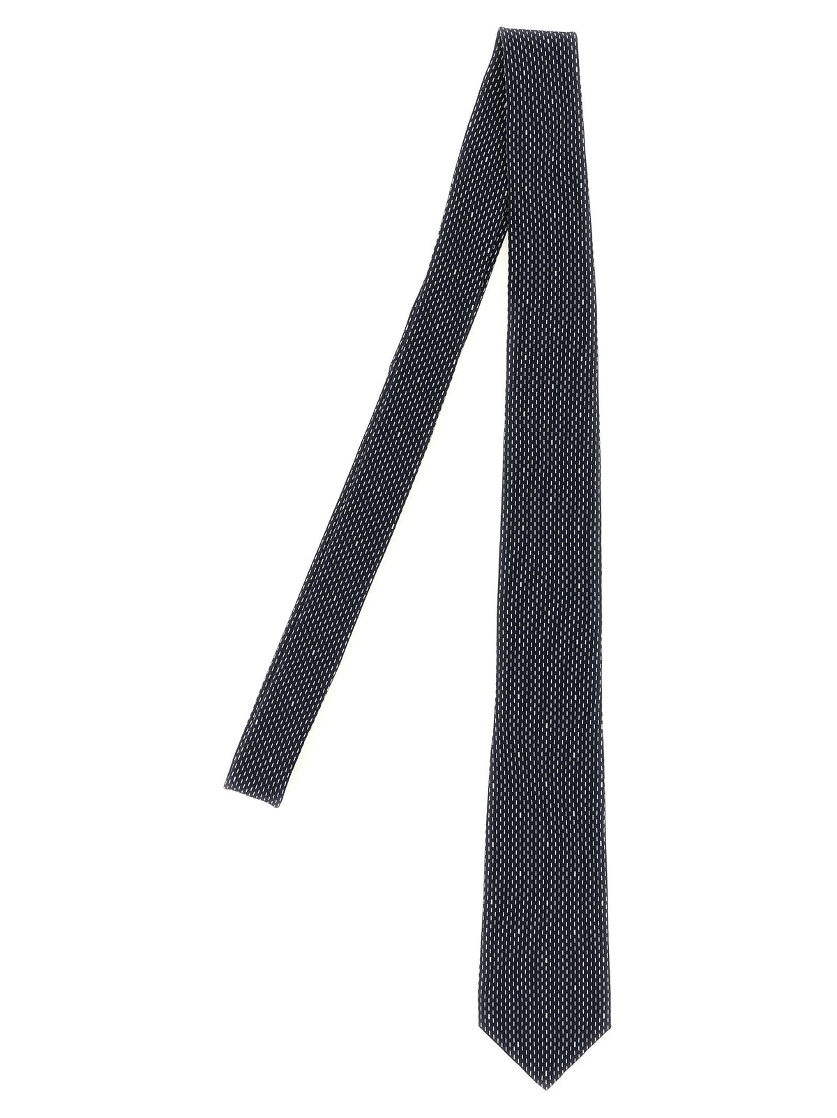 Saint Laurent Polka Dot Tie Blue