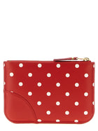 Comme Des Garcons Wallet Polka Dots Printed Card Holder Red, view 2