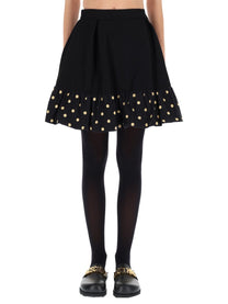 Moschino Women's Polka Dots Skirt Black