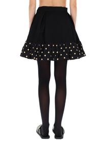 Moschino Women's Polka Dots Skirt Black