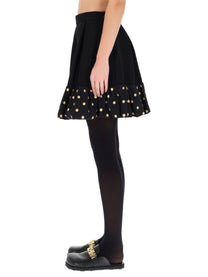 Moschino Women's Polka Dots Skirt Black