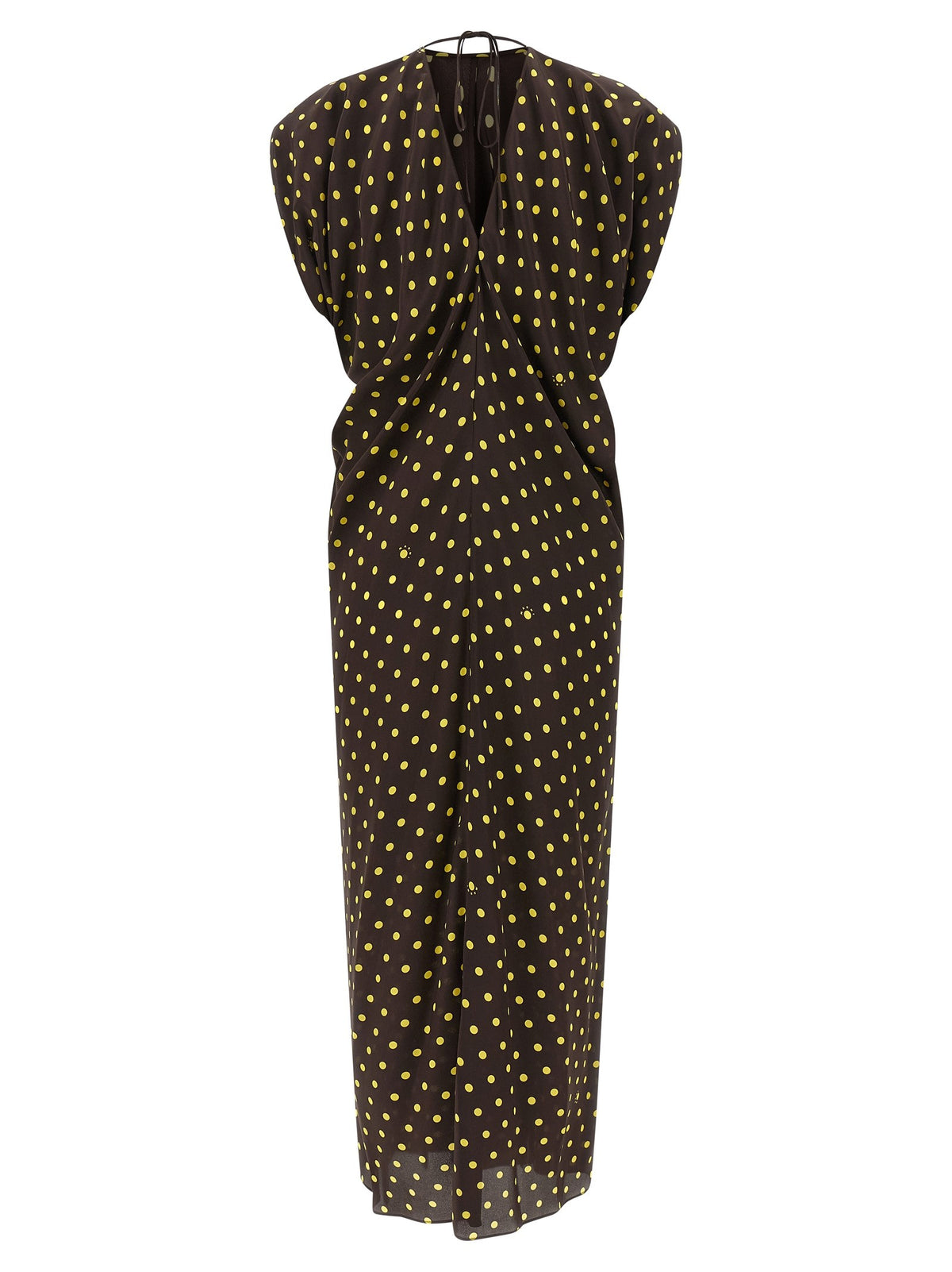 Marni Polka Rhythm Dress Brown, view 2