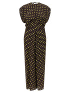 Marni Polka Rhythm Dress Brown