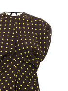 Marni Polka Rhythm Dress Brown, view 3