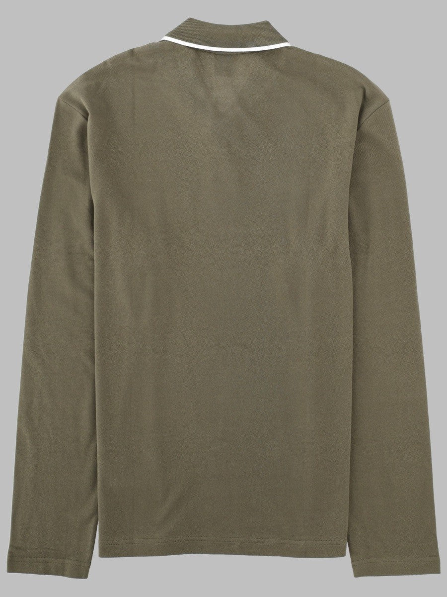 BOSS Men's Polo Manica Lunga Con Green
