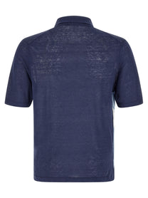 Ballantyne Polo Argyle Blue