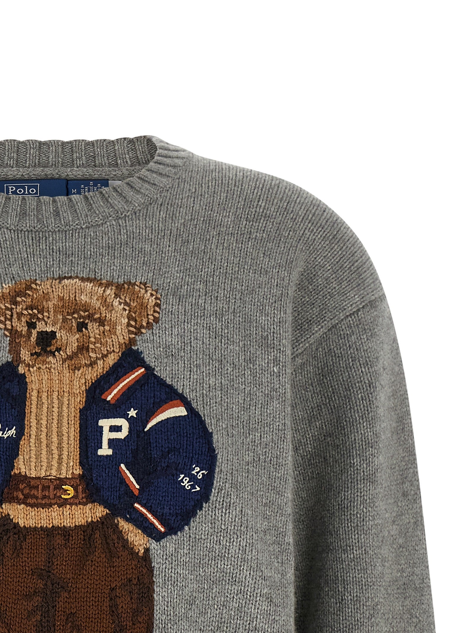 Polo Ralph Lauren Polo Bear Intarsia Sweater Grey