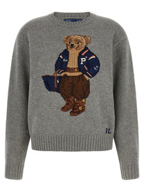 Polo Ralph Lauren Polo Bear Intarsia Sweater Grey