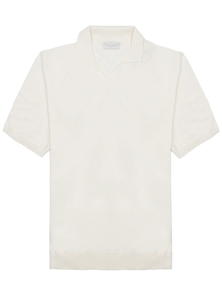 Luigi Gentile Men's Polo Capri White
