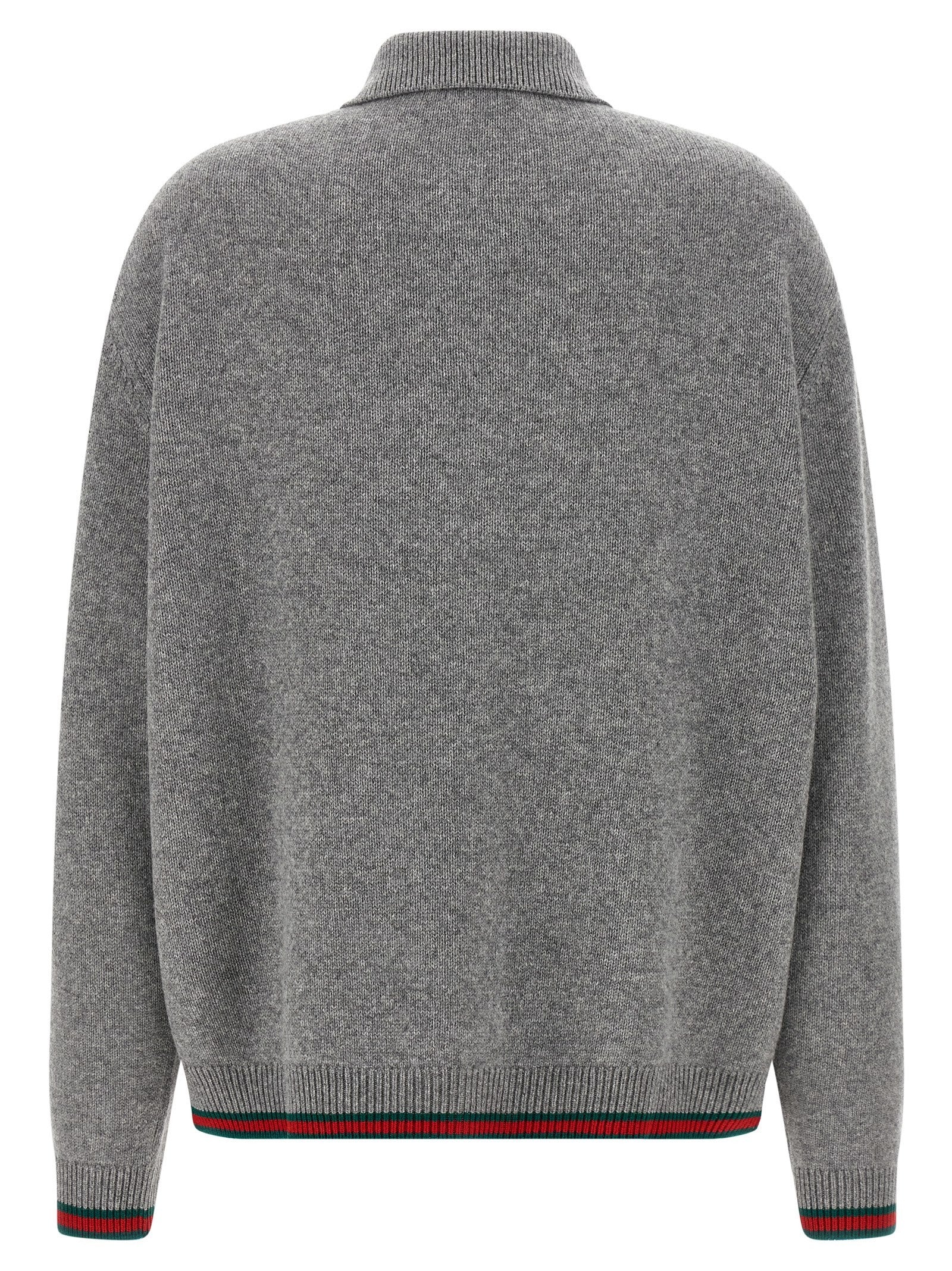 Gucci Polo Cardigan Grey