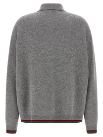 Gucci Polo Cardigan Grey